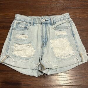 American Eagle High Waisted Mom Shorts, size 0